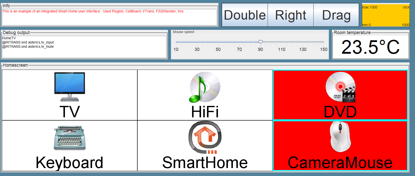 User interface for Smart Home environment