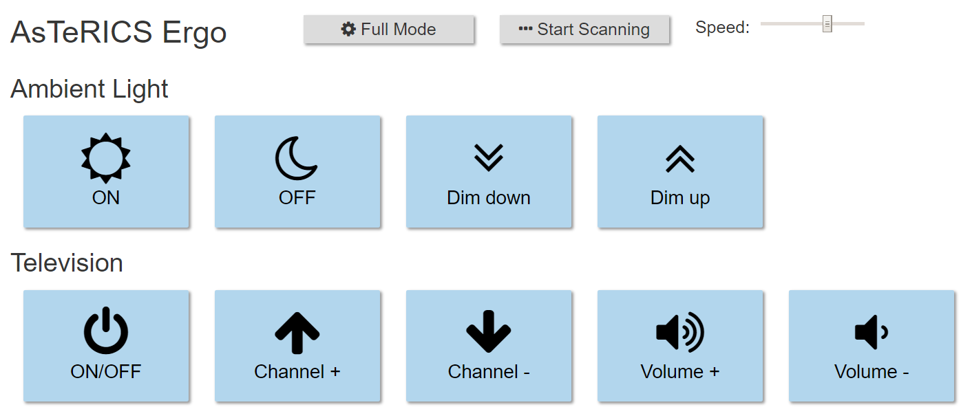 AsTeRICS Ergo Screenshot